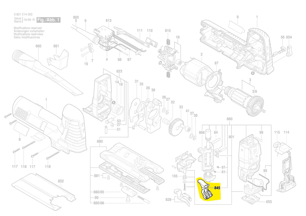 galet guide-lame réf. 2 601 321 909 BOSCH